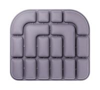 Cuscino del sedile gonfiabile, comodo sedile ad aria da viaggio con cella d'aria 3D, cuscino portatile per alleviare la pressione per l'aereo da ufficio per auto con dolore al coccige purple