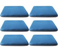 Cuscino del sedile in memory foam super morbido(Indigo,38x35cm(6pcs))