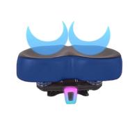 Cuscino del sedile per biciclette - Pad di selle a silicone morbido di grandi dimensioni | Sedili in bicicletta in pelle PU impermeabile | Comodo sella imbottita che assorbiva gli shock per bici da st