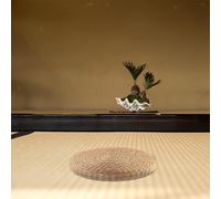 Cuscino del sedile piatto in paglia lavorata a maglia imbottito ecologico