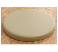 Cuscino del sedile rotondo in pelle for sedia in memory foam, spessore 4,5 cm for antiscivolo for sgabello)(Light Brown,40cm(15.7inch))