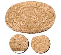 Cuscino del sedile Tatami Cuscino del sedile da pavimento intrecciato in paglia