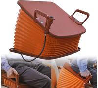 Cuscino di assistenza al sollevamento facile, sedile di sollevamento elettrico con maniglia, carico di 100 kg, sollevamento 80 volte dopo la carica completa, antiscivolo, per anziani, disabili