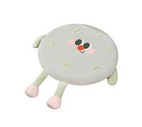 Cuscino di Biscotto Rotondo Biscotto Peluche Realistico Cibo Spuntino Cuscino del Sedile Peluche Giocattolo Accessorio Regalo Verde