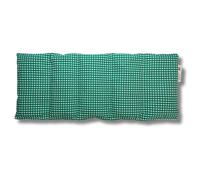 Cuscino di farro I 50x20cm I verde a scacchi I 100% cotone I Cuscini in grani I