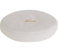 Cuscino di Grano Saraceno XDrum 21 cm in lino, riempito con grano saraceno. Diametro 21 cm. Ideale per preriscaldare campane tibetane, trasmette quasi tutte le vibrazioni.