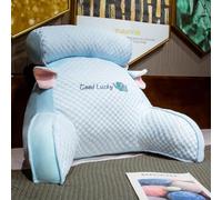 Cuscino di Lettura del Letto, Comodo Cuscino di Lettura Rimovibile E Facile da Pulire Cuscino Multifunzionale dello Schienale Leggere Rilassarsi Guardare La TV (23,6 X 15,7 X 7,8 Pollici),Style C