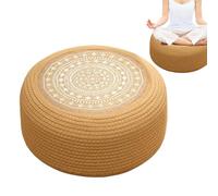 Cuscino di meditazione | Cuscino di sedile di paglia da 7,87 pollici | Cuscino per pavimenti di meditazione | Design tradizionale traspirante a mano per la pratica dello yoga Zen Home o Spazi di medit
