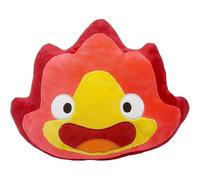 Cuscino di peluche a forma di demone di fuoco "Calcifer, il castello errante" dell'anime, bambola mostro ululante, creativo, adatto come regalo di compleanno per i fan degli amici. Simpatico cuscino a