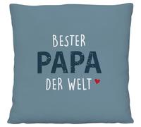 Cuscino di peluche "Bester Papa der Welt"