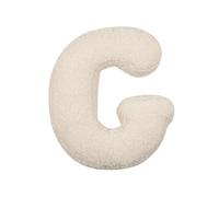 Cuscino di peluche con lettere, cuscini da lancio con lettere, cuscino di peluche con lettere inglesi, cuscini decorativi a forma di lettera iniziale, per divano, camera da letto, soggiorno (G)