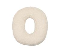 Cuscino di peluche con lettere, cuscini da lancio con lettere, cuscino di peluche con lettere inglesi, cuscini decorativi a forma di lettera iniziale, per divano, camera da letto, soggiorno (O)