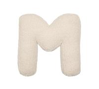 Cuscino di peluche con lettere, cuscini da lancio con lettere, cuscino di peluche con lettere inglesi, cuscini decorativi a forma di lettera iniziale, per divano, camera da letto, soggiorno (M)