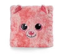 Cuscino di peluche GLUBSCHIS gatto Dreamie 30x30cm rosa - Soffice cuscino per bambini, bambine, neonati e amanti dei peluche - Ideale a casa, all'asilo o in viaggio