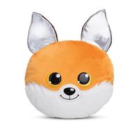 Cuscino di peluche GLUBSCHIS Volpe Runizzi 32x32cm arancione - Soffice cuscino morbido per bambini, bambine, neonati e amanti dei peluche - Ideale a casa, all'asilo o in viaggio