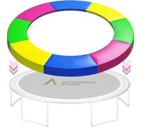 Cuscino di Protezione del Trampolino 305 cm Copertura del Bordo del Trampolino Elastico 305 cm Cuscino Sicurezza di Sostituzione Resistente ai Raggi UV Antistrappo Ricambi per trampolino Multicolore
