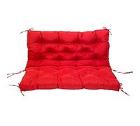 Cuscino di ricambio impermeabile per dondolo per interni ed esterni, con schienale e lacci, ideale per decorare il giardino e il patio