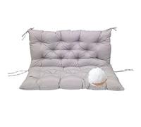 Cuscino di ricambio per dondolo da esterno, spessore 10,2 cm, con lacci, perfetto per panchine da giardino a 2 o 3 posti, divanetti e sedie da prato, 152,4 x 101,6 cm, grigio chiaro
