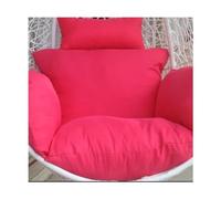 Cuscino di ricambio per sedia a uovo staccabile, cuscino con poggiatesta per sedia a dondolo da interni ed esterni, colore rosa, perfetto per rilassarsi a bordo piscina