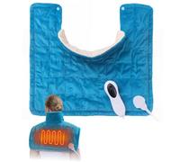 Cuscino di Riscaldamento Collo con Disattivazione Automatica, Cuscino di Riscaldamento Pesato 42 * 58 cm, Cuscino di Calore Elettrico con 10 Impostazioni di Calore per Collo Spalle