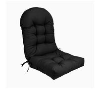 Cuscino di Sedia Adirondack in Alto, Cuscino per Sedia a Dondolo Impermeabile, Cuscini per Patio per mobili per Esterni,Nero