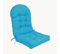 Cuscino di Sedia Adirondack in Alto, Cuscino per Sedia a Dondolo Impermeabile, Cuscini per Patio per mobili per Esterni,Blu