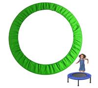 Cuscino di sicurezza rotondo da 81,3 cm, resistente ai raggi UV e impermeabile, adatto per trampolini da 81 a 101 cm, 6 fori, colore nero, per la sicurezza dei bambini, protezione per giochi