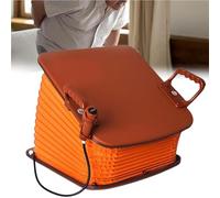 Cuscino Di Sollevamento Facilitato, Cuscino Elettrico Di Sollevamento Per Sedile, Con Maniglie Per Il Trasporto, Ideale Per Anziani, Persone Con Disabilità,Arancia,battery powered type