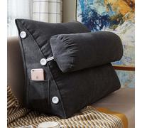 cuscino di sostegno per la schiena Cuscino for Schienale Testiera, Divano Letto Triangolare Supporto Lombare for La Lettura Cuscino for Libri, Giocare O Guardare La TV,E,60x50x22cm(F,60x50x22cm)