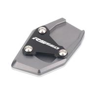 Cuscino di supporto laterale per moto Per Apr@&ilia RS660 RS 660 2020-2023 Moto CNC Alluminio Cavalletto Laterale Estensione Piastra Di Supporto(U-1)