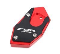 Cuscino di supporto laterale per moto Per Hon@&da CB150R CB300R CB300F CB500R CBR500R CB 150R 300R Moto CNC Cavalletto Laterale Pad Piastra di Ingrandimento Estensione(CBR500R Red)