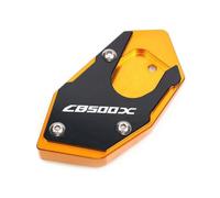 Cuscino di supporto laterale per moto Per Hon@&da CB500X CB500F CB 500X 500F CB500 X/F Moto CNC Cavalletto Laterale In Alluminio Piastra Di Ingrandimento Estensione(CB500X Gold)