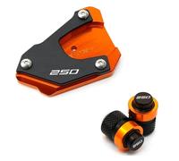 Cuscino di supporto laterale per moto Per KT@&M 390 250 Adventure 390ADV 2020-2024 250ADV ADV CNC Motorcycle Kickstand Side Stand Extension Pad Tire Caps(A set Orange 250)