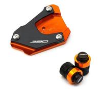 Cuscino di supporto laterale per moto Per KT@&M 390 250 Adventure 390ADV 2020-2024 250ADV ADV CNC Motorcycle Kickstand Side Stand Extension Pad Tire Caps(A set Orange 390)