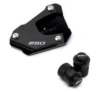 Cuscino di supporto laterale per moto Per KT@&M 390 250 Adventure 390ADV 2020-2024 250ADV ADV CNC Motorcycle Kickstand Side Stand Extension Pad Tire Caps(A set Black 250)