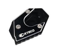 Cuscino di supporto laterale per moto Per KYMCO Xciting 250 300 350 400 400i 250i 300i 350i CNC Cavalletto Laterale Supporto Estensione Piastra Allarga(Black-KYMCO)