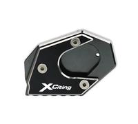 Cuscino di supporto laterale per moto Per KYMCO Xciting 250 300 350 400 400i 250i 300i 350i CNC Cavalletto Laterale Supporto Estensione Piastra Allarga(Titanium-Xciting)
