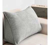 Cuscino di Supporto Lombare per Divano 100x35x20 cm, Cuscino per Schienale, Cuscino a Cuneo per la Lettura, Imbottito in Cotone PP di Alta qualità, Morbido e Traspirante, con pratiche Tasche