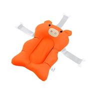 Cuscino di Supporto Morbido Regolabile per Vaschetta per il Bagnetto, Cuscino Sicuro per il Nuoto, Tappetino Comfort per la Doccia (Arancia)