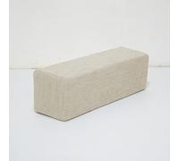 Cuscino di supporto per bracciolo del divano, dimensioni personalizzate, rettangolare, per testiera del letto, con fodera rimovibile e lavabile, cuscini chiusi (50 x 20 x 10 cm, beige)