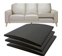 Cuscino di supporto per divano in schiuma ad alta densità, spessore 5 cm, ricambio per divani a 3 posti e sezioni a forma di U, durevole e confortevole, nero, ideale per divani letto