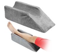 Cuscino di supporto per gambe per dormire e posizionare le gambe con cunei dopo il ginocchio, caviglia, chirurgia del piede, cuscino confortevole con rivestimento in schiuma (50 cm di lunghezza)