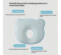 Cuscino di supporto per il collo a forma di testa di orso carino, in morbida e traspirante schiuma viscoelastica, adatto per auto e sedili, set da viaggio portatile e ipoallergenico (cuscino non inclu