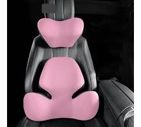Cuscino di Supporto per Il Collo per Maserati GranCabrio/GranTurismo/Grecale/MC20, Poggiatesta e Supporto Lombare, Utilizzati per la Protezione della Colonna Vertebrale,Pink