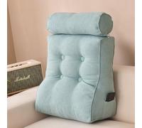 Cuscino di supporto per la schiena per divano letto con supporto per il collo staccabile, cuscino di posizionamento per schienale di sedia da ufficio con federa del cuscino lavabile, 45 x 50 x 25 cm