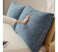 Cuscino di supporto per la schiena, per letto, divano e sedia, morbido e traspirante, con fodera rimovibile e lavabile, imbottitura in cotone PP (nero, 60 x 60 x 10 cm, 1 pezzo)