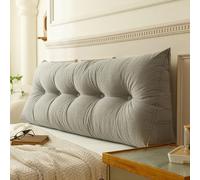 Cuscino di supporto triangolare per testiera, 200 x 50 x 20 cm, cuscino lombare per lettura, cuscino per schienale per letti, comodo cuscino per testiera per il relax