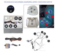 Cuscino di ventilazione per seggiolino auto universale 12V Comodo interruttore di controllo traspirante a 3 livelli Kit di lusso integrato