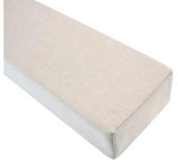 Cuscino distanziatore per letto lungo, 90/120/140/160/180 cm, riempie lo spazio tra testiera o pediera, per letti singoli, matrimoniali, king size (beige chiaro, 100 x 20 x 20 cm)