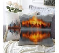 Cuscino Divano Moderno Federe Cuscini Divano 50x50cm,Europa Settentrionale Copricuscini Materiale Di Lino Quadrato Impermeabile Resistente Strisce Cuscini Letto Decorativi Per Soggiorno Balcone A1-444